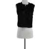 Quinn - Louisa Black Fur Vest Sz S