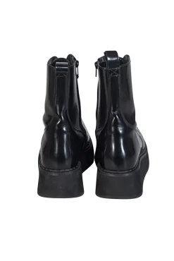 Rachel Comey - Black Leather Lace Up Combat Boots Sz 8