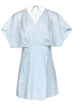 Rachel Comey - Pastel Blue Cotton Wrap Bodice Dress Sz 4