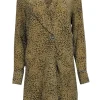 Rag & Bone - Beige & Black Leopard Print Long Sleeve Dress Sz S