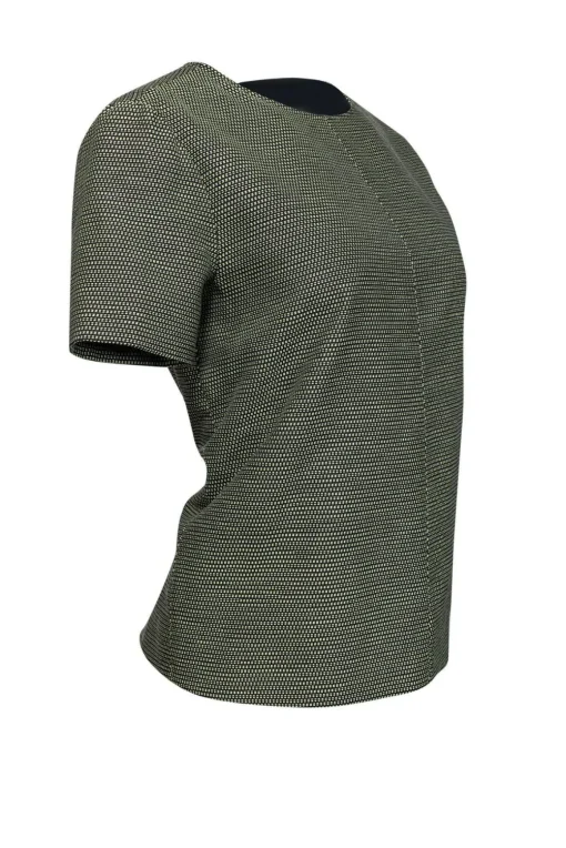 Rag & Bone - Black & Chartreuse Cotton Blend Top Sz S