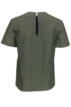Rag & Bone - Black & Chartreuse Cotton Blend Top Sz S