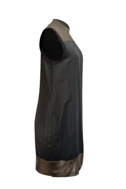 Rag & Bone - Black & Olive Mock Neck Sleeveless Dress Sz M