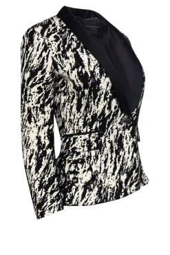 Rag & Bone - Black & White Marbled Look Blazer Sz 2