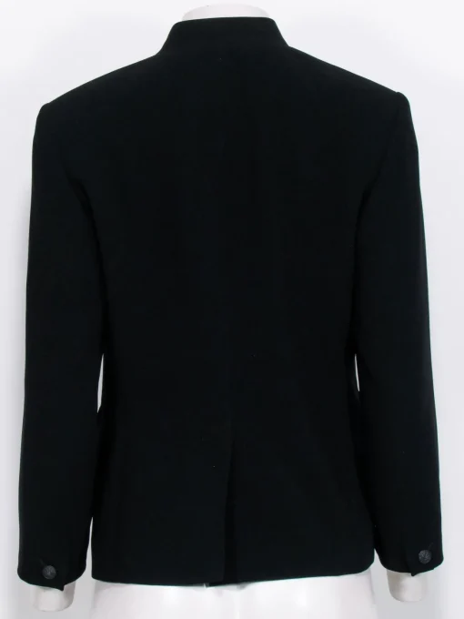 Rag & Bone - Black Blazer w/ Lamb Leather Lapel Sz 6