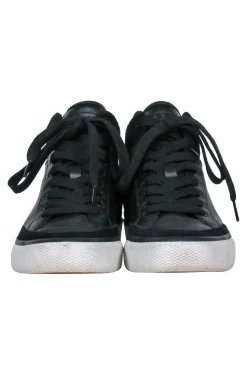 Rag & Bone - Black Leather & Suede High Top Platform Sneakers Sz 6.5