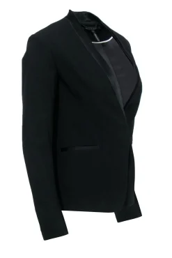 Rag & Bone - Black Satin Trim Fitted Blazer Sz 0