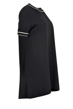 Rag & Bone - Black Short Sleeve Dress w/ White Ribbed Trim Sz S