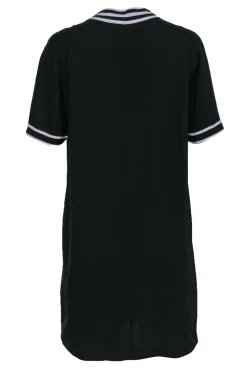 Rag & Bone - Black Short Sleeve Shift Dress w/ Striped Trim Sz XS