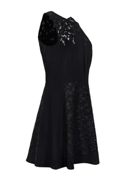 Rag & Bone - Black Sleeveless Lace Detail Dress Sz 0