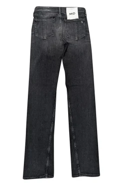 Rag & Bone - Black Wash Mid Rise Side Stripe Flared Jeans Sz 00