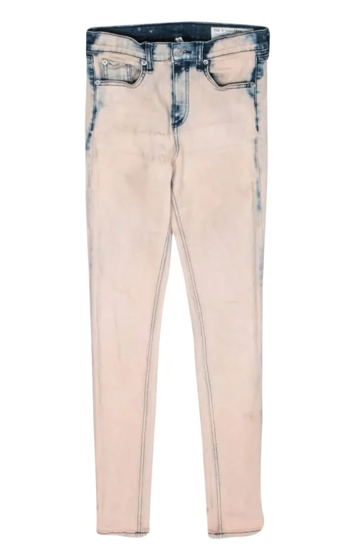 Rag & Bone - Bleach Blush High Rise Skinny Jeans Sz 26