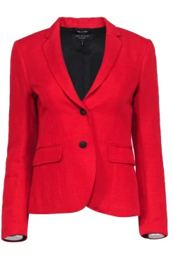 Rag & Bone - Bold Red Textured Blazer Sz 4