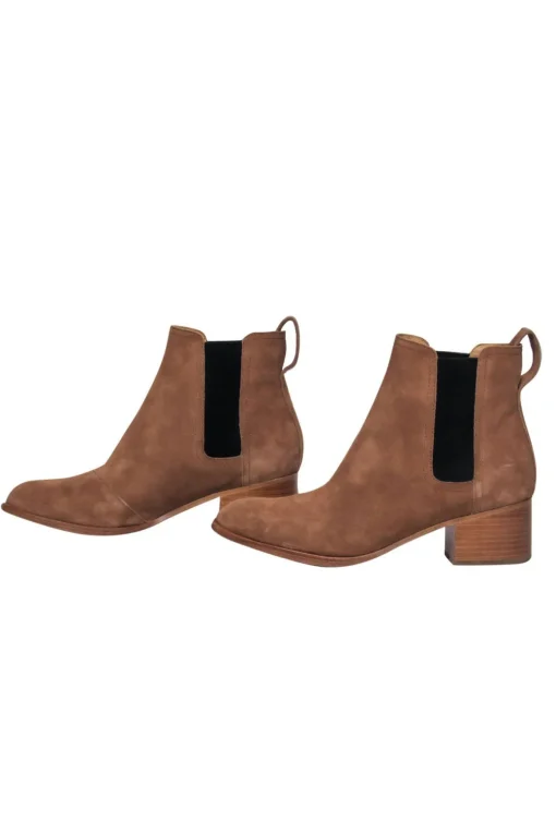 Rag & Bone - Camel Suede Heeled "Walker" Booties Sz 5