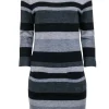 Rag & Bone - Grey & Black Stripe Wool Knit Dress Sz M