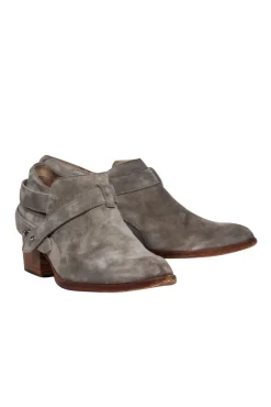 Rag & Bone - Grey Suede Heeled Ankle Booties Sz 8