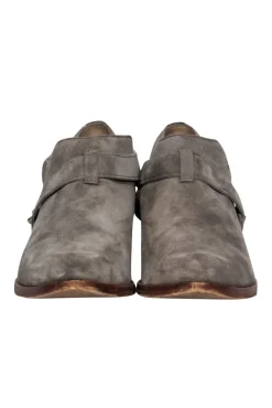 Rag & Bone - Grey Suede Heeled Ankle Booties Sz 8