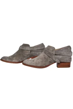 Rag & Bone - Grey Suede Heeled Ankle Booties Sz 8