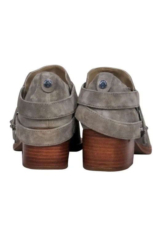 Rag & Bone - Grey Suede Heeled Ankle Booties Sz 8