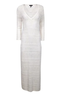 Rag & Bone - Ivory Long Sleeve Crochet Maxi Dress Sz M