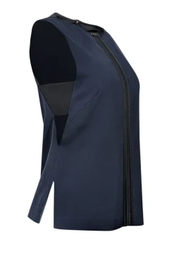 Rag & Bone - Navy & Black w/ Cut-Out Detail Sleeveless Top Sz S