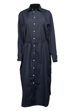 Rag & Bone - Navy Poplin Long Sleeve Shirtdress Sz M