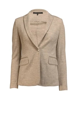 Rag & Bone - Oatmeal Beige Wool Blazer w/ Grosgrain Trim Sz 00