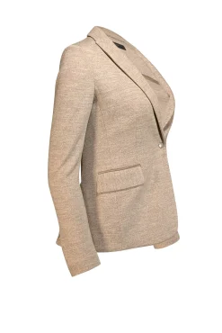 Rag & Bone - Oatmeal Beige Wool Blazer w/ Grosgrain Trim Sz 00