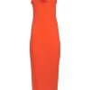 Rag & Bone - Orange Knit Sleeveless Maxi Dress w/ Racerback Cutout Detail Sz XS