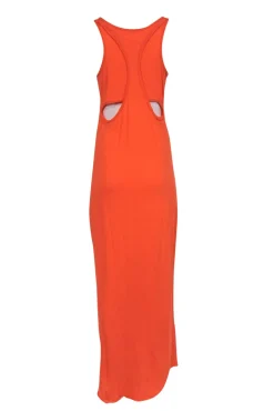 Rag & Bone - Orange Knit Sleeveless Maxi Dress w/ Racerback Cutout Detail Sz XS