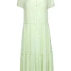 Rag & Bone - Pastel Green Tiered Crinkle Dress Sz XS