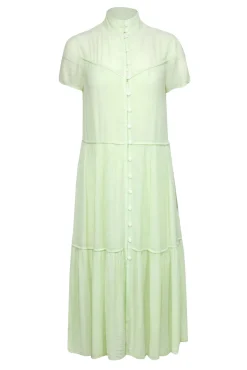 Rag & Bone - Pastel Green Tiered Crinkle Dress Sz XS