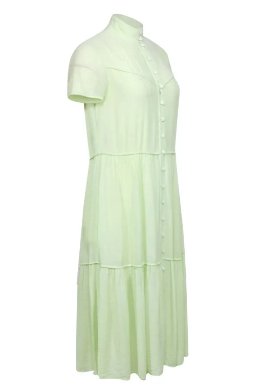 Rag & Bone - Pastel Green Tiered Crinkle Dress Sz XS