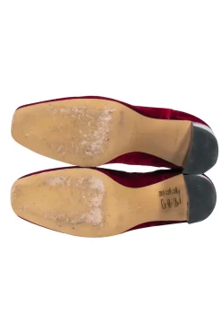Rag & Bone - Red Velvet w/ Elastic Side Panel Ankle Boots Sz 6
