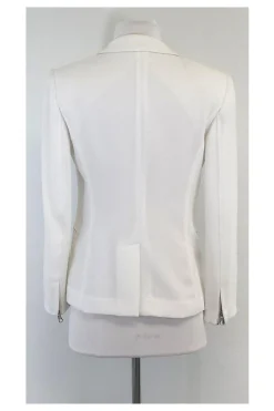 Rag & Bone - White Zipper Detail Blazer Sz 0