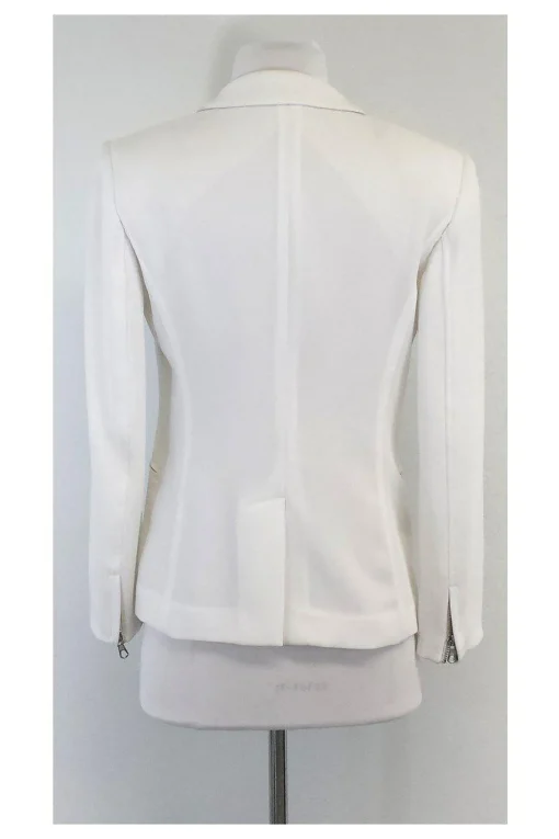 Rag & Bone - White Zipper Detail Blazer Sz 0