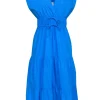 Rails - Blue Cotton Blend Tiered Midi Dress Sz M