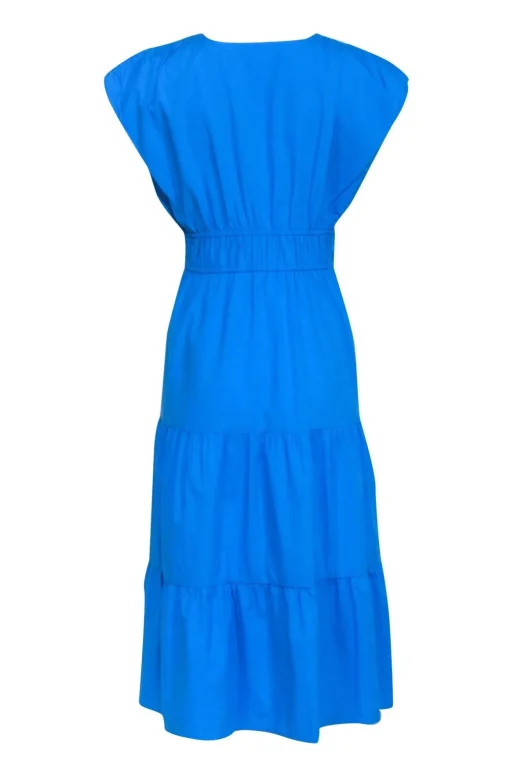 Rails - Blue Cotton Blend Tiered Midi Dress Sz M