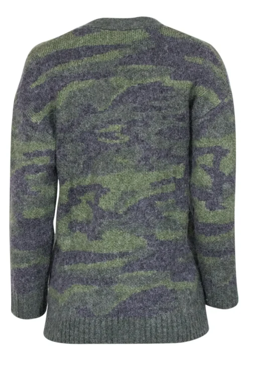Rails - Green Camo Wool Blend Oversized Cardigan Sz S