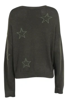 Rails - Olive Scoop Neck Star Sweater Sz L