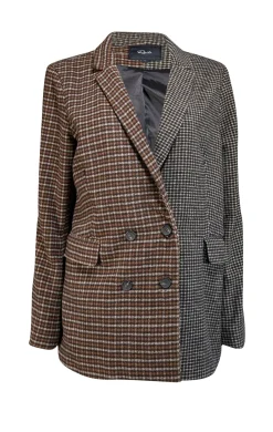 Rails - Tan, Green, & Beige Pattern Block Blazer Sz L