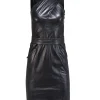 Ralph Lauren - Black Lambskin Leather Sleeveless Dress Sz 4