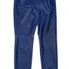Ralph Lauren - Dark Blue Leather Skinny Leg Pants Sz 4