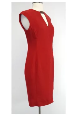 Ralph Lauren - Red Silk Blend Sleeveless Dress Sz 4