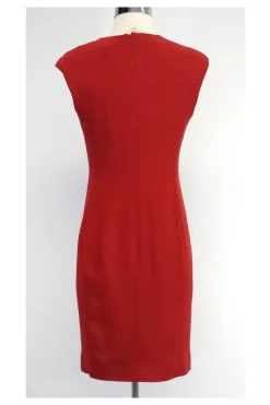Ralph Lauren - Red Silk Blend Sleeveless Dress Sz 4