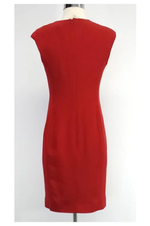 Ralph Lauren - Red Silk Blend Sleeveless Dress Sz 4