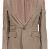 Ralph Lauren - Tan Cashmere Silver Button Blazer Sz 4