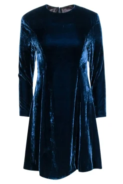 Ralph Lauren - Teal Velvet Long Sleeve Dress Sz 6