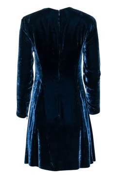Ralph Lauren - Teal Velvet Long Sleeve Dress Sz 6