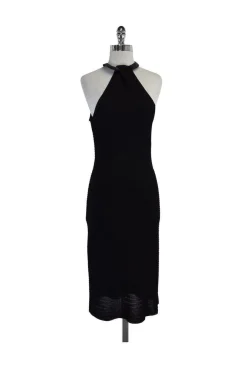 Ralph Lauren Black Label - Black Knit High Neck Dress Sz L